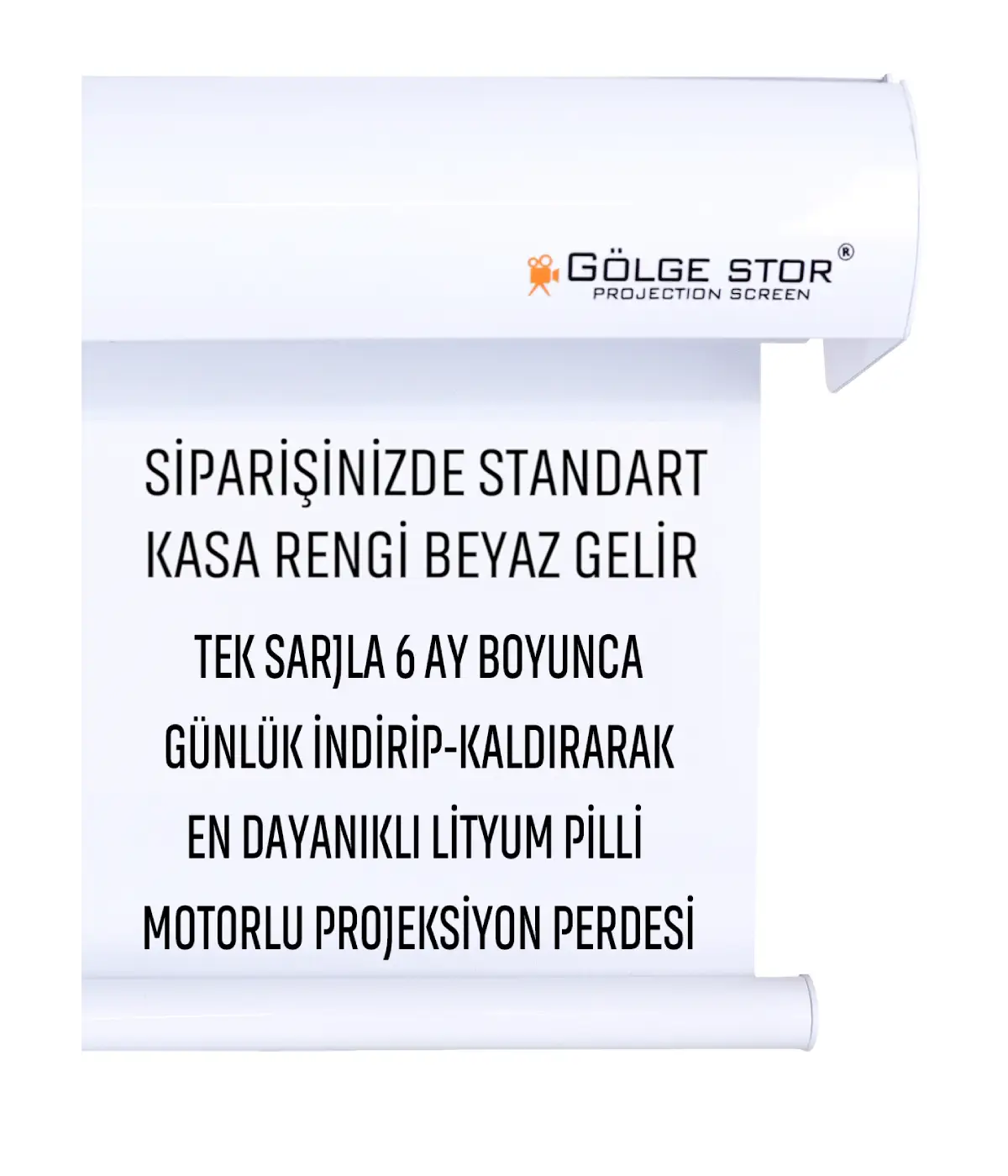 Şarjlı En 240 cm Boy 190 cm Yeni Akıllı Kumaş Teknolojisi Işık Geçirmez Projeksiyon Perdesi